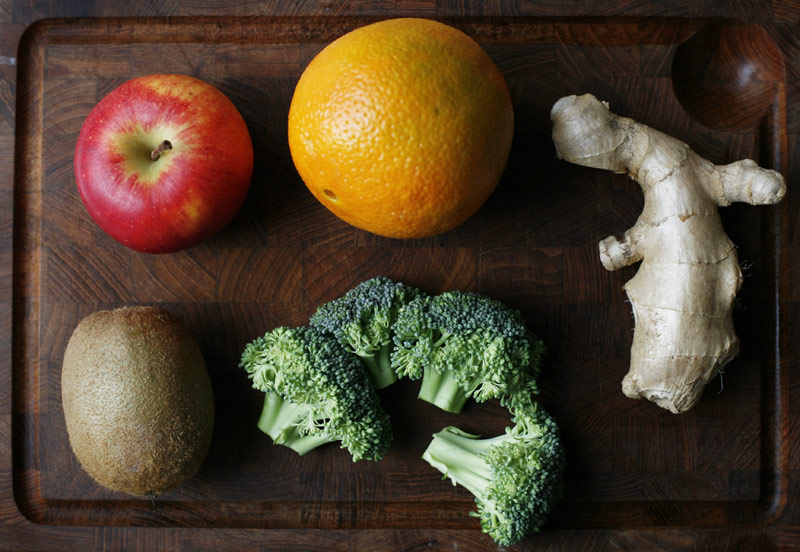 Ingredients broccoli juice