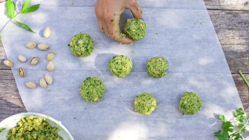 Herb & Pistachio Falafels