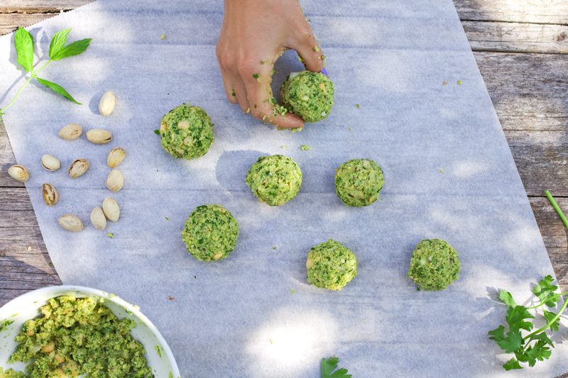 Herb & Pistachio Falafels